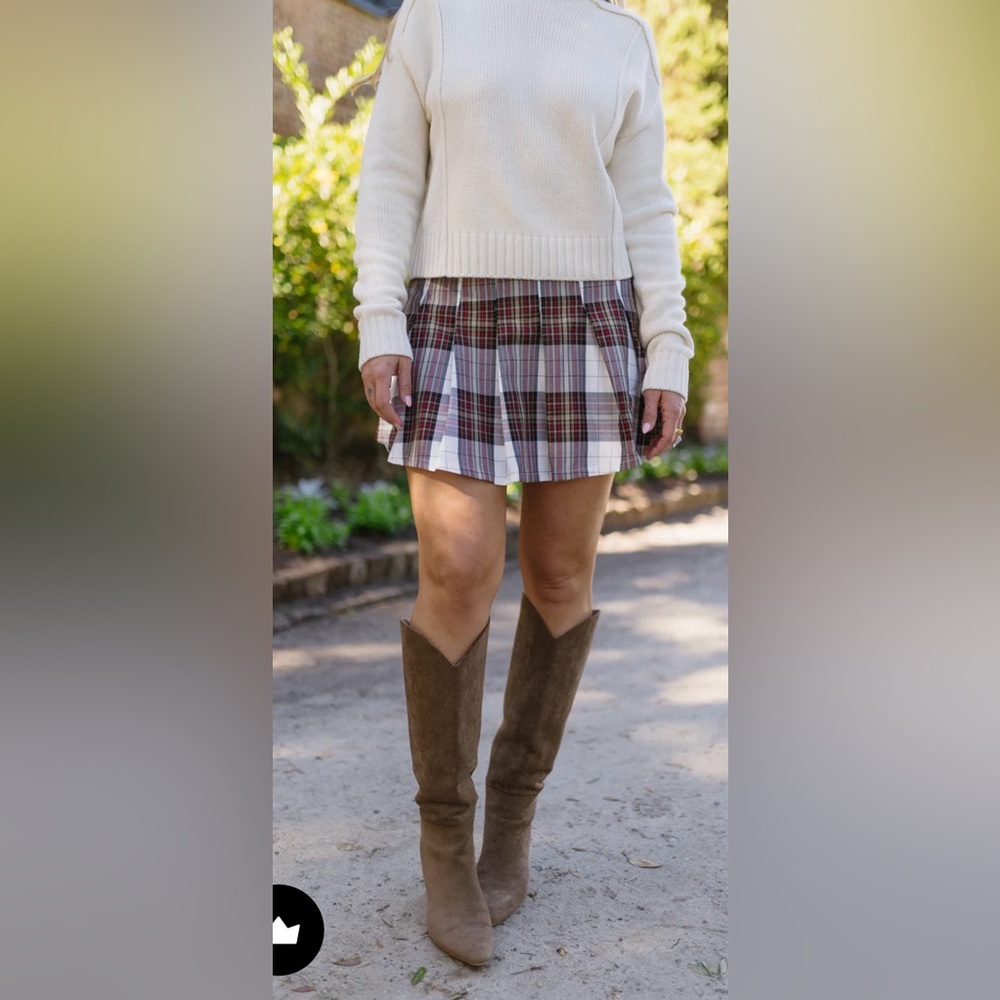 Vestique Multicolor Plaid Mini Skirt | Medium